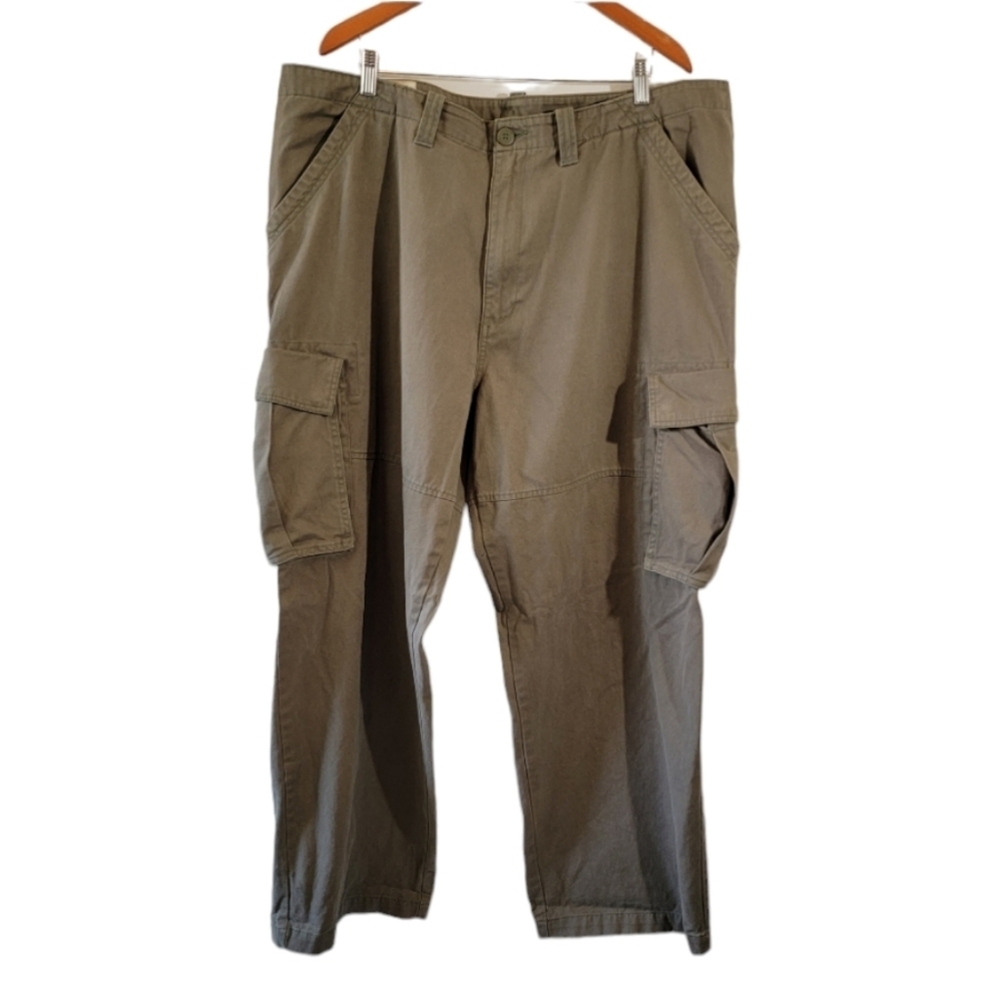 Men's Timberland STRATHAM ISSUE Original Outdoor Pants Sz W42 Green Cargo Pocket